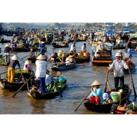 VF63 - Bassac Cruise - Mekong Delta Tour 2 Days 1 Night  Depart From Caibe